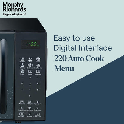 Morphy Richards Air 23Cgad Convection Microwave Oven | 23 Litre | Black |