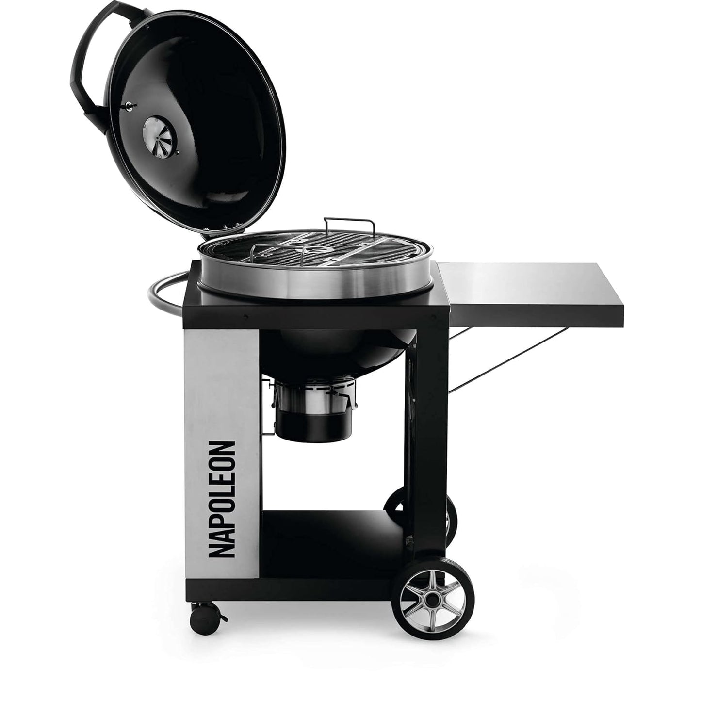Napoleon Charcoal Grill | Black | 57 cm | Stainless steel