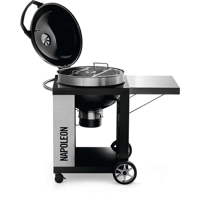 Napoleon Charcoal Grill | Black | 57 cm | Stainless steel