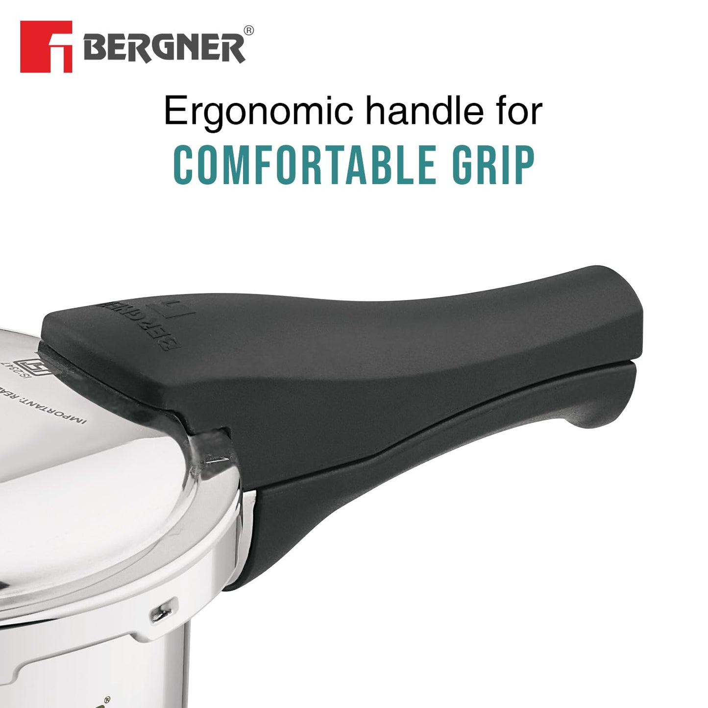 Bergner Junior Trimax Triply Pressure Cooker | 1 Litre | Outer Lid Mini Pressure Cooker |