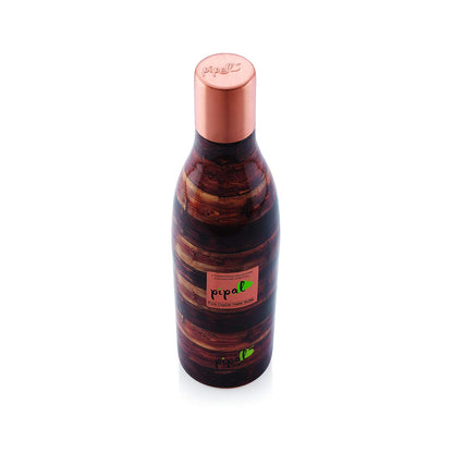 Buy Pipal Sanjivni Copper Water Bottle | Designer Wood | Everyday Use |
