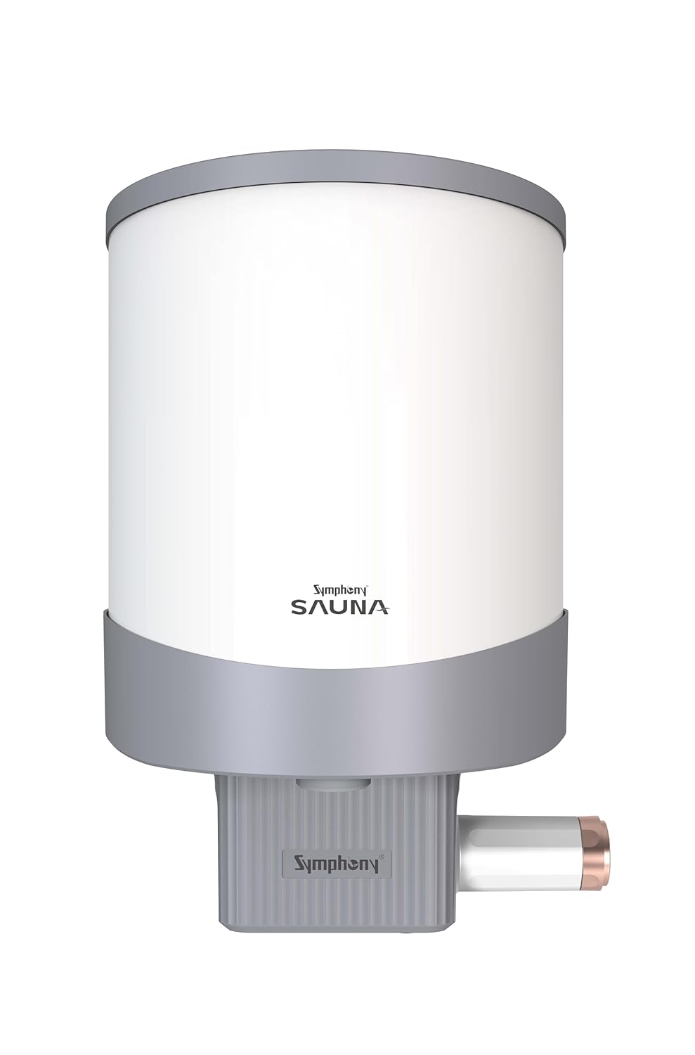 Symphony Sauna Geyser with PUROPOD Filter | White | Hairfall Control Smart Geyser