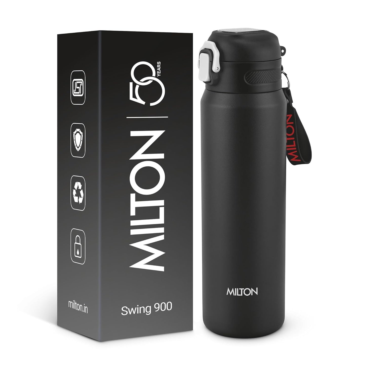 Milton Swing Stainless Steel Water Bottle | ISI Certified | Leak Proof |