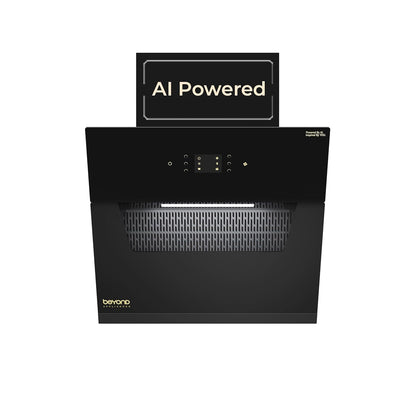 Beyond Elara Slant Chimney | Smart AI, Motion Sensor & Speakers | Touch Control | Radio | Whistle Counter | Auto Clean |