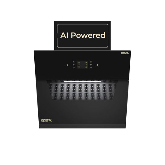 Beyond Elara Slant Chimney | Smart AI, Motion Sensor & Speakers | Touch Control | Radio | Whistle Counter | Auto Clean |