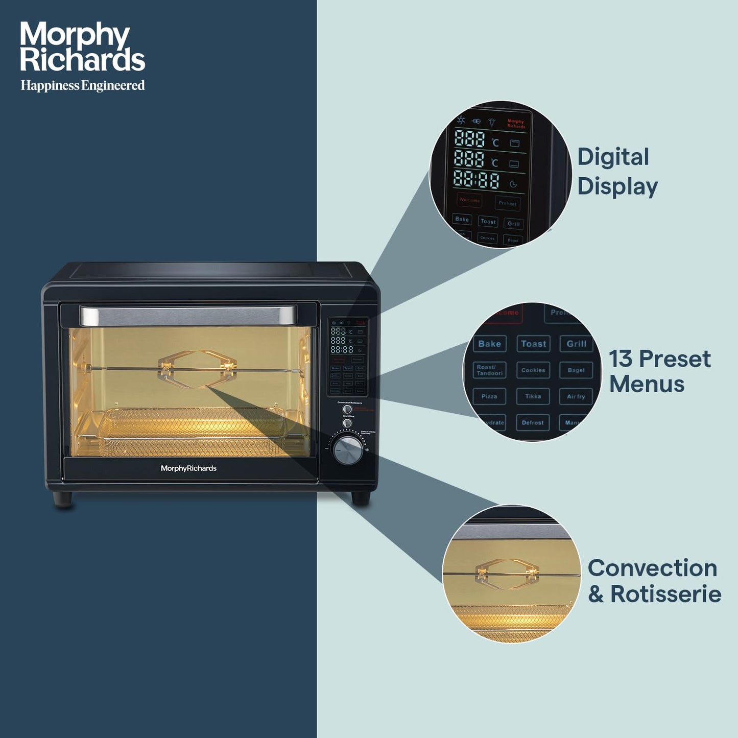 Morphy Richards Digital OTG | 29 L | 13 Preset menus | Black |