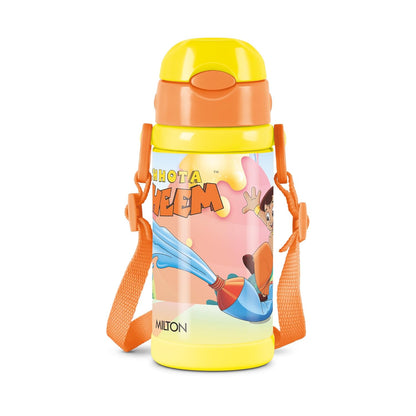 Milton Charmy Kids Chota Bheem Water Bottle | 400 ML | Yellow |
