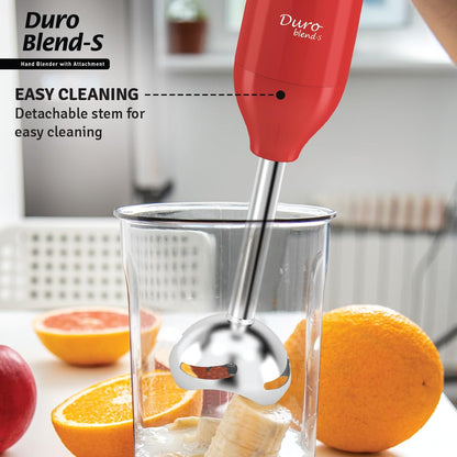 Havells Duro Blend S Hand Blender with Chopper | 300W Low Noise Copper Motor | Detachable Stem |