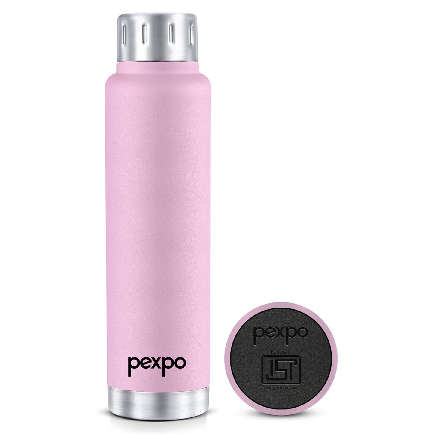 Pexpo Cameo Stainless Steel Vacuum Insulated Flask | 500ml | Double Wall | ISI Certified |