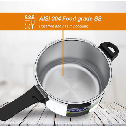 Ultra Pressure Cooker | 3 Litre | 5 Year Warranty | Spillage Control |