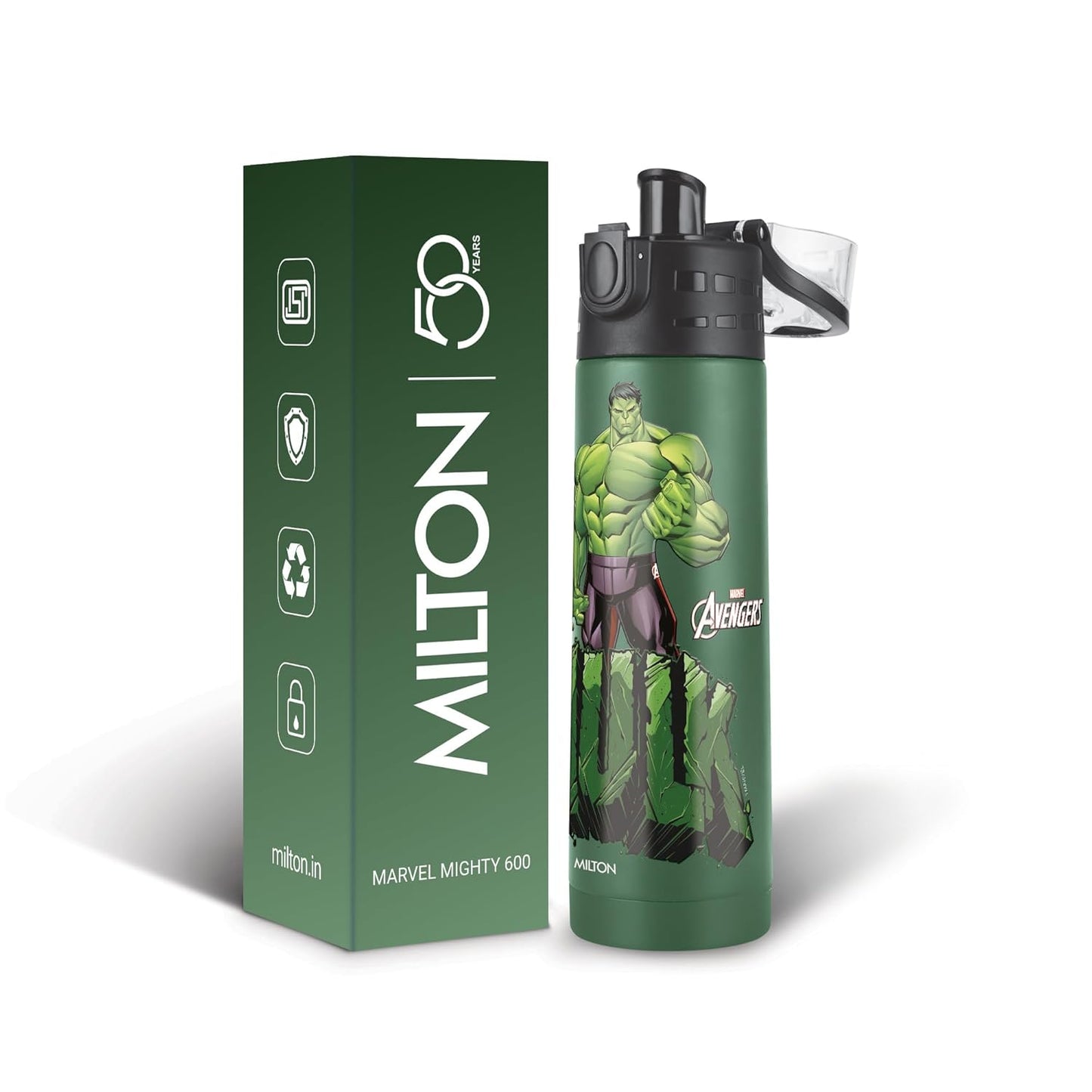 Milton Marvel Mighty Thermosteel Water Bottle | Leak Proof | Ideal for School going Kids |