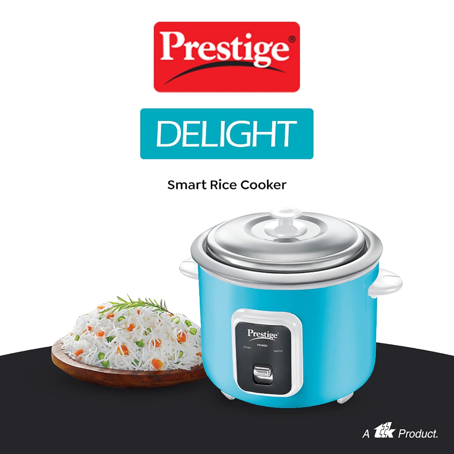 Prestige Delight Smart 1.8-2 Electric Rice Cooker | Blue | - Infinia Home and Kitchen