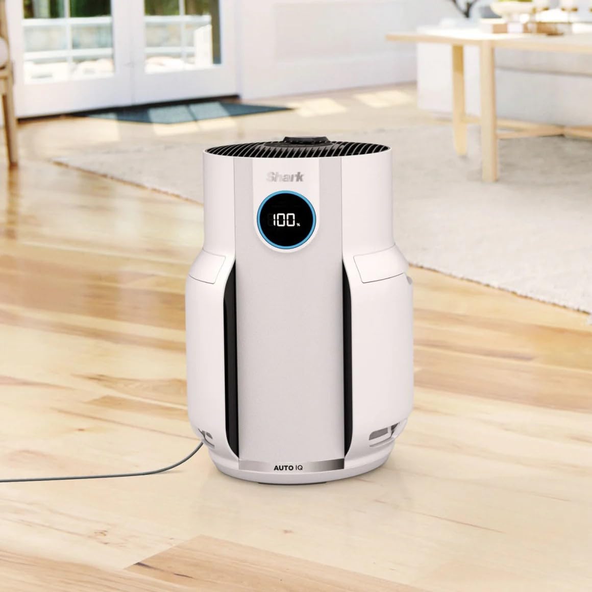 Shark Air Purifier for Home & Bedroom | Silent LED Display | White | 5 Years of Filter Life |