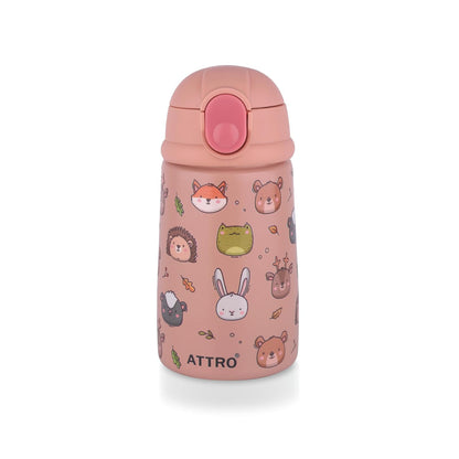 ATTRO Jolly Stainless Steel Water Bottle | 330 ml | Long Temperature Retention |