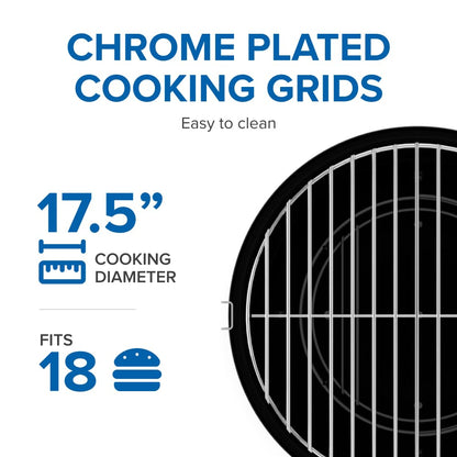 Napoleon Charcoal Kettle Grill | Black | BBQ | Temperature Control |