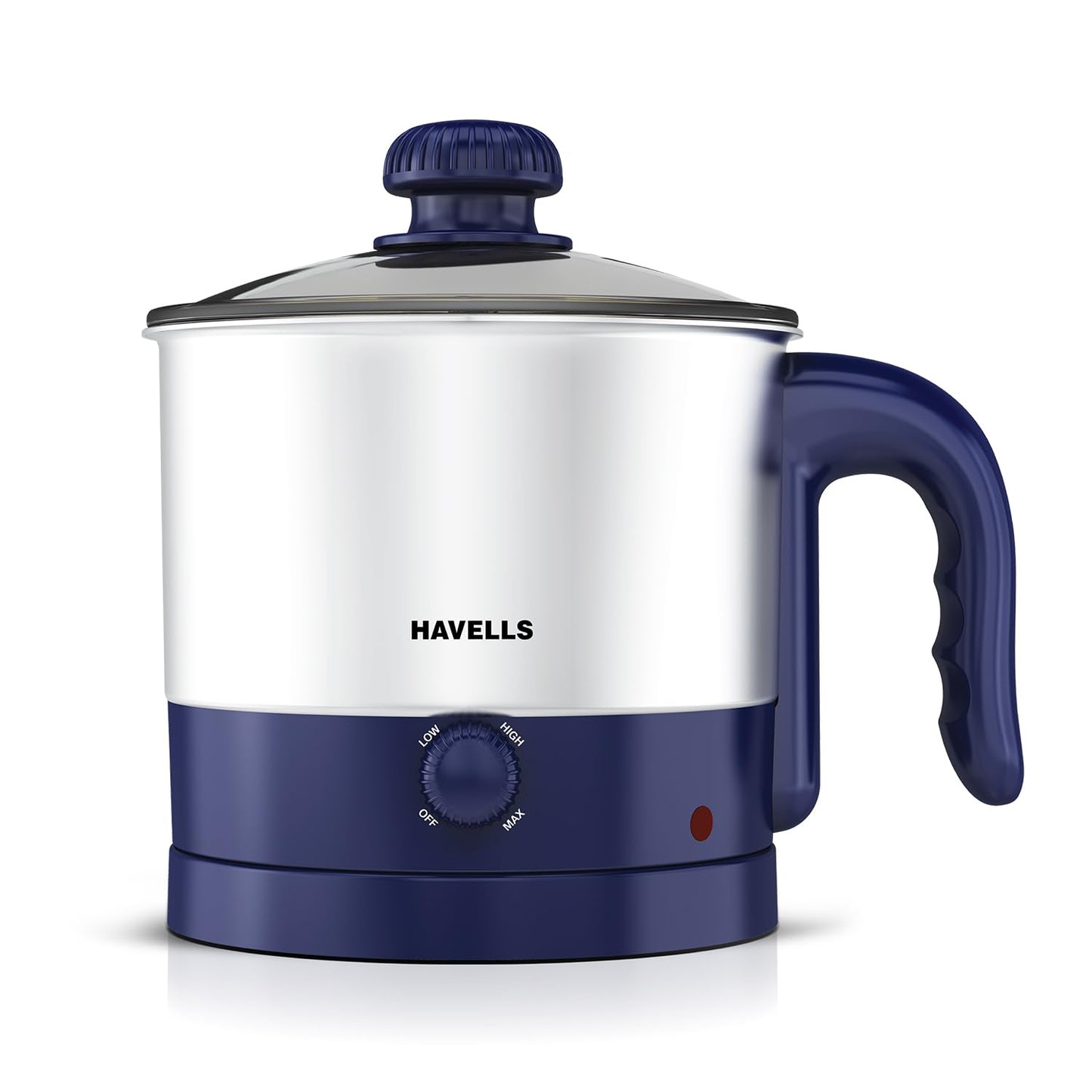 Havells Steamor Multicook Kettle | 1.2 L Capacity | Food Grade Body with Cool Touch Handle |