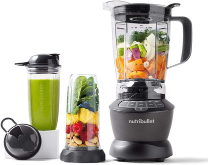 Nutribullet PRO 1200W Combo Blender | Grey | 3 Unbreakable Jars | 1.8L Extra Large Pitcher |