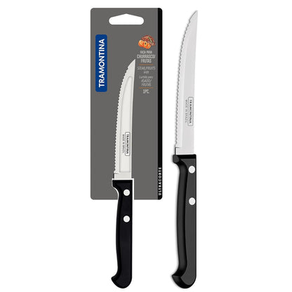 Tramontina Ultracorte Fruit Knife | 4.7 Inch Serrated Stainless Steel Blade | Multipurpose Fruit & Vegetable Knife | Antimicrobial Handle | Dishwasher Safe | 5-Year Warranty |