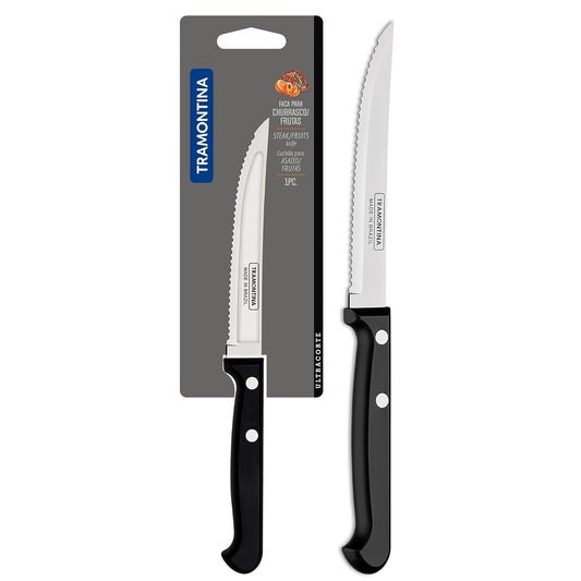 Tramontina Ultracorte Fruit Knife | 4.7 Inch Serrated Stainless Steel Blade | Multipurpose Fruit & Vegetable Knife | Antimicrobial Handle | Dishwasher Safe | 5-Year Warranty |