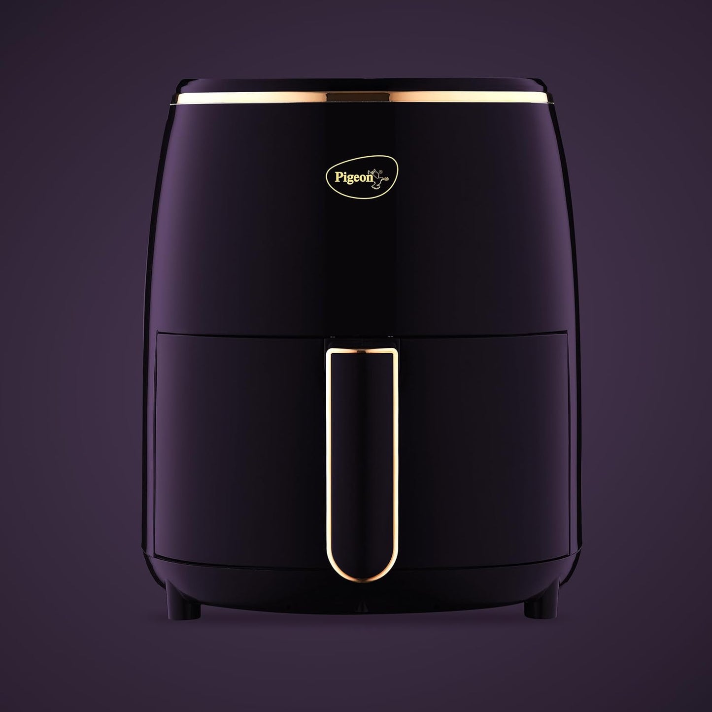Pigeon Healthifry + Digital Airfryer with 2 Silicone Baskets | 4.2 L | 360° High Speed Air Circulation Technology | Purple |