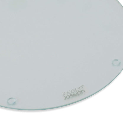 Joseph Joseph Worktop Saver Glass Cutting Board & Chopping Board Round