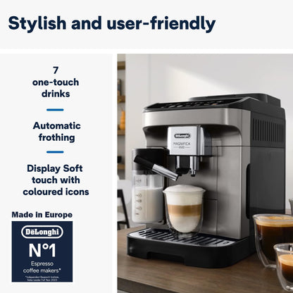 Delonghi Magnifica Evo Fully Automatic Coffee Machine | 12+ Hot & Cold Coffee Options |