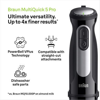 Braun MultiQuick 5 Pro Hand Blender | 1000W | Stainless Steel | Lightweight | White |