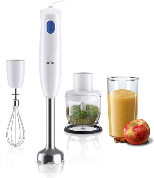 Braun MultiQuick 1 Hand Blender | 450W | Stainless Steel | Lightweight | White |