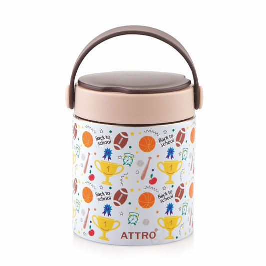 ATTRO Happy Go Vacuum Insulated Stainless Steel Soup Jar | 500ml |
