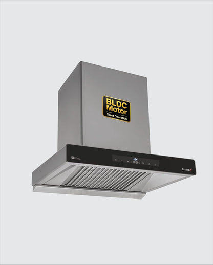 Sujata Zircon Auto Clean Kitchen Chimney | Ultra Powerful Suction for Smoke | Oil, Heat & Odor-Free Cooking |