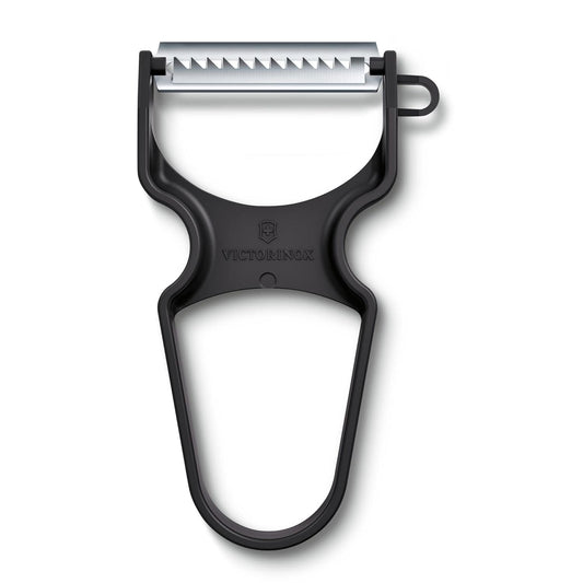 Victorinox Multipurpose Rapid Peeler Scrapper | Julienne Edge | Black | Swiss Made |