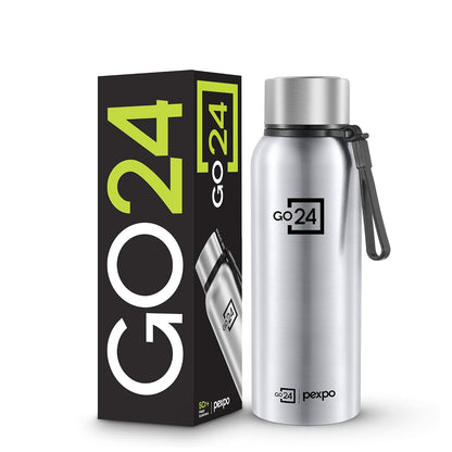 Pexpo Stainless Steel Insulated Flask Bravo | Leak Proof Lid | BPA Free | Hot & Cold |