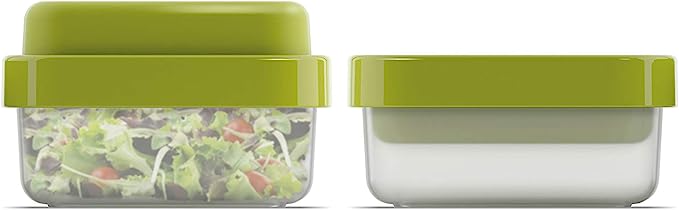 Joseph Joseph GoEat Compact 3-in-1 Salad Box, Green