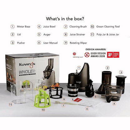 Kuvings Cold Press Whole Slow Juicer | B1700 Black