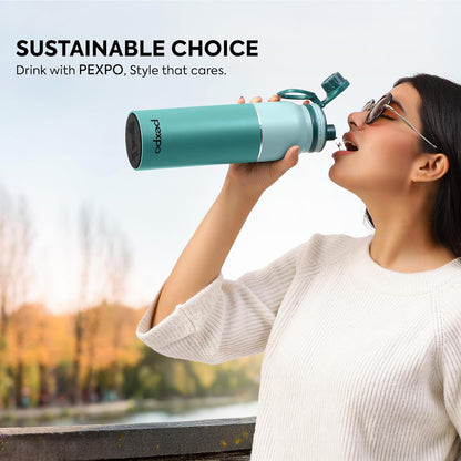 Pexpo Austin Stainless Steel Sipper Water Bottle | 740 ml |