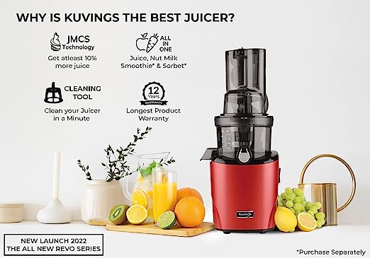 Kuvings REVO830 Professional Cold Press Juicer | Red