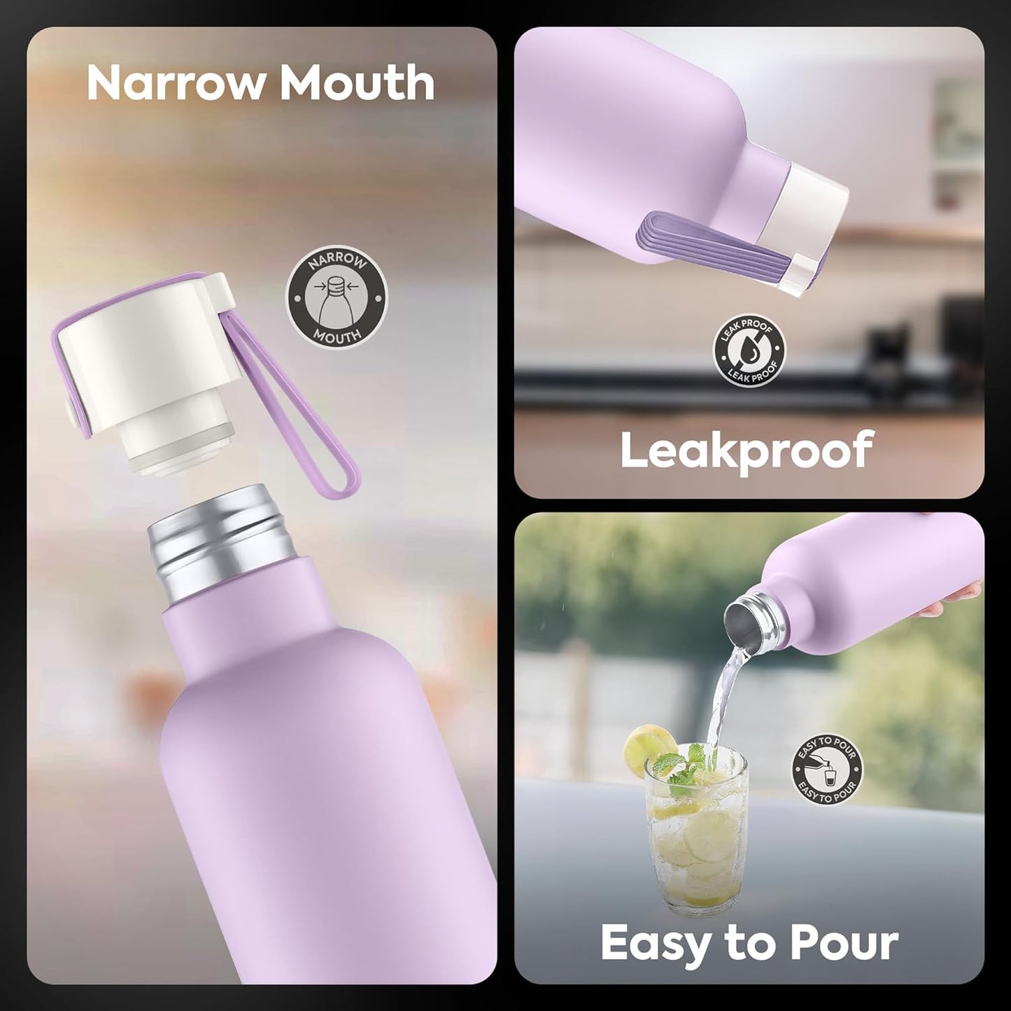 Pexpo Oslo Stainless Steel Water Bottle | 1 Ltr | Leak Proof |