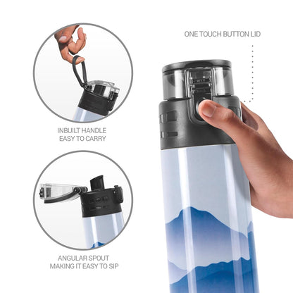 Milton Artesia Thermosteel Water Bottle | 24 Hours Hot & Cold | Blue | 900 ml | Blue |