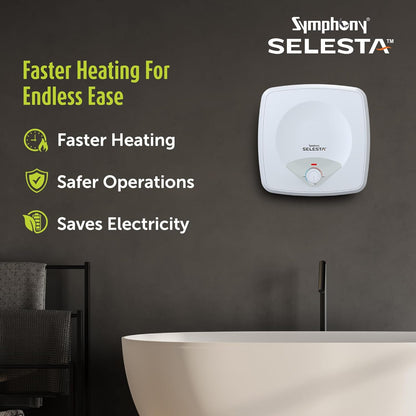 Symphony Selesta Geyser | 2KW Heating | White |