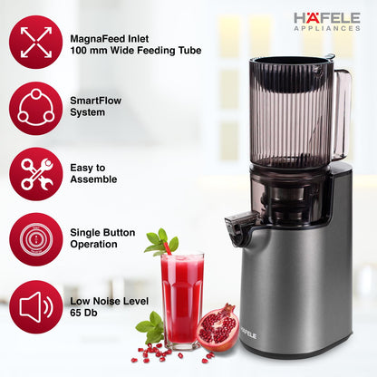 Hafele Magnus Prime Cold Press Juicer | Max Nutrition | 250W | Black |