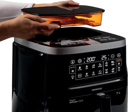 KENWOOD Airfryer | 7 Litre | Black | Digital Air Fryer and Steamer