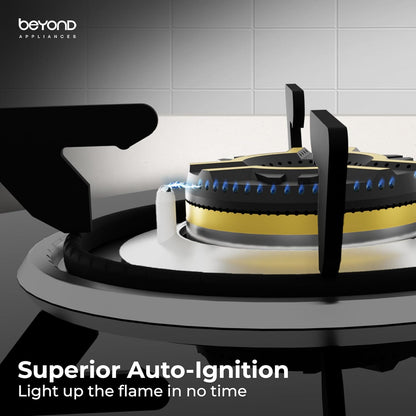 Beyond Appliances Auriga 4-Burner | Auto Ignition | Digital Timer