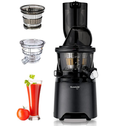 Kuvings EVO 810 with strainers | Professional Cold Press Juicer Slow| Black | Fruit & Vegetable Juicer