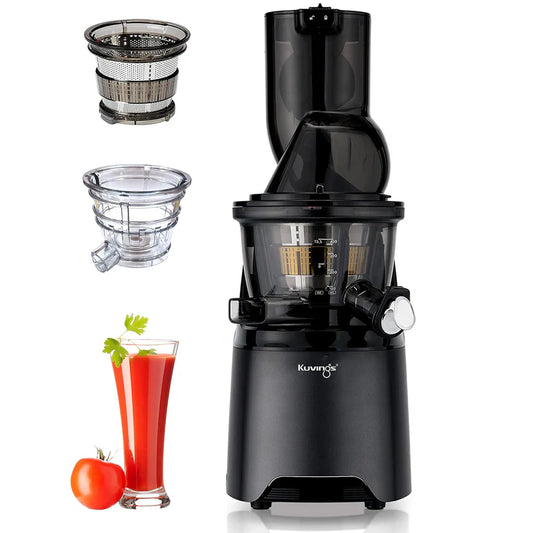 Kuvings EVO 810 with strainers | Professional Cold Press Juicer Slow| Black | Fruit & Vegetable Juicer