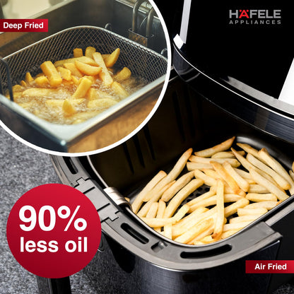 Hafele NOIL 6.3L Digital Air Fryer | 8 Preset Menus | Black |