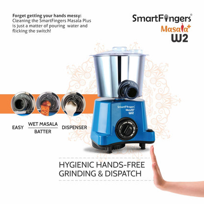 SmartFingers Comfort Plus  Wet Grinder | 1.25 Liter | Blue |