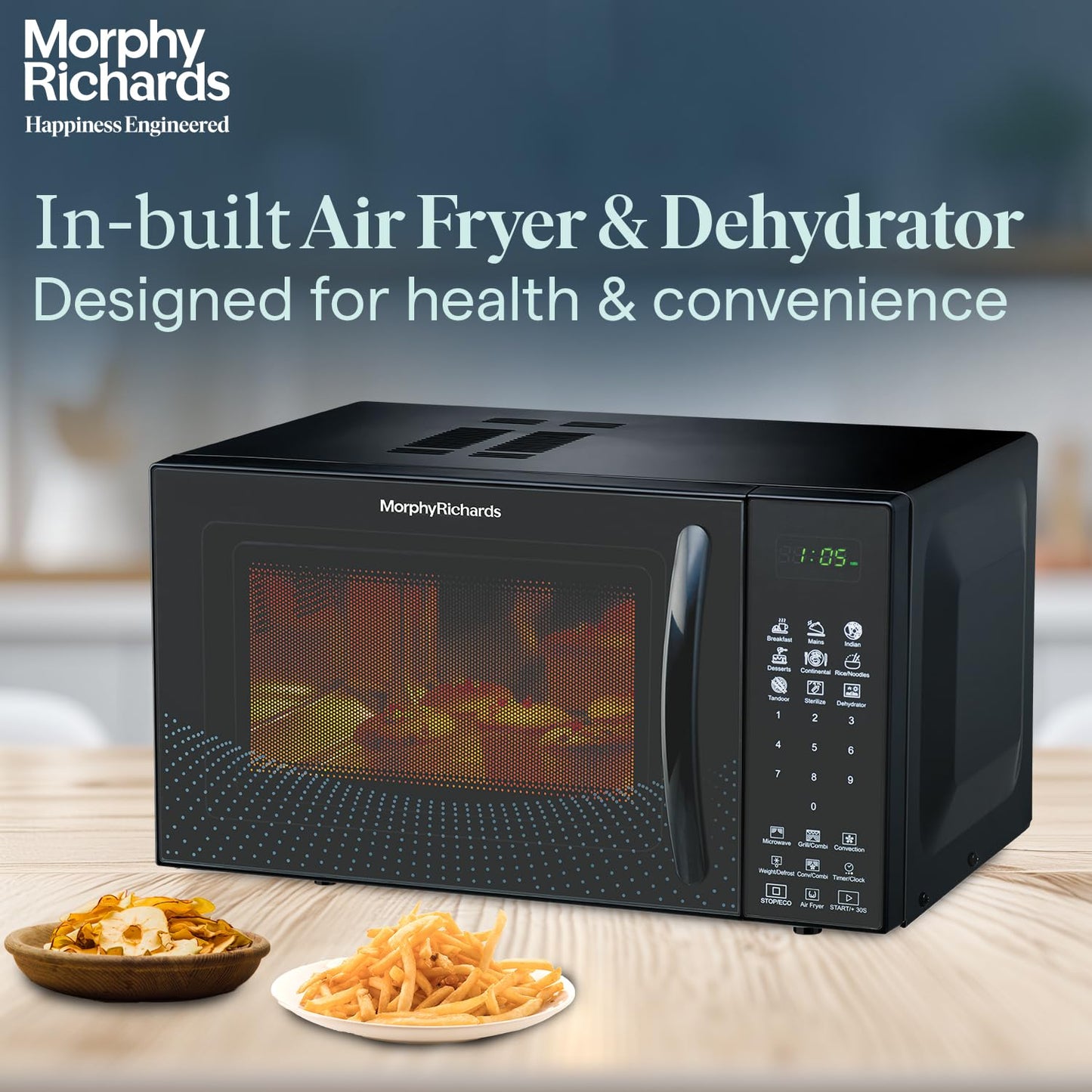 Morphy Richards Air 23Cgad Convection Microwave Oven | 23 Litre | Black |