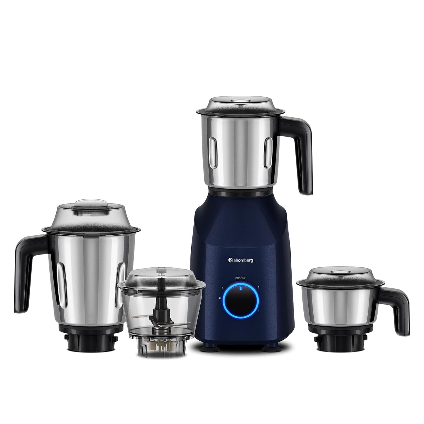 Atomberg Yulia Mixer Grinder | 750 W | 4 Multipurpose Jars including Chopper Jar | Advanced Safety Features |