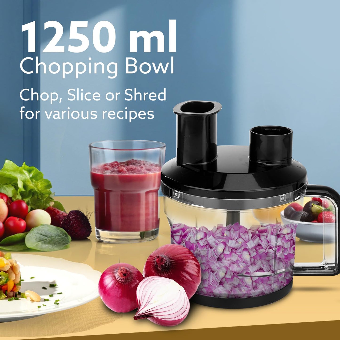 Agaro Grand Plus 6-in-1 Hand Blender | 1000W | Multi-Purpose Kitchen Blender |