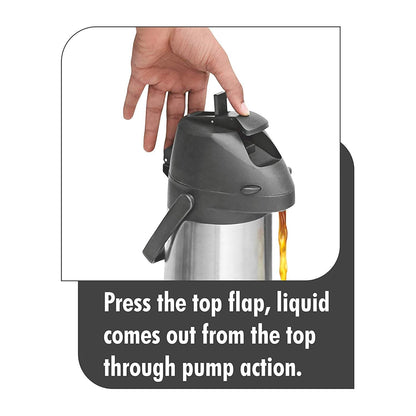 Milton Pinnacle 2000ml Thermosteel | 24 rs Hot & Cold | Silver |